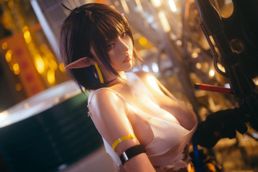 动漫博主 一千只猫薄禾 神cosplay「明日方舟」森蚺-绅士乐园