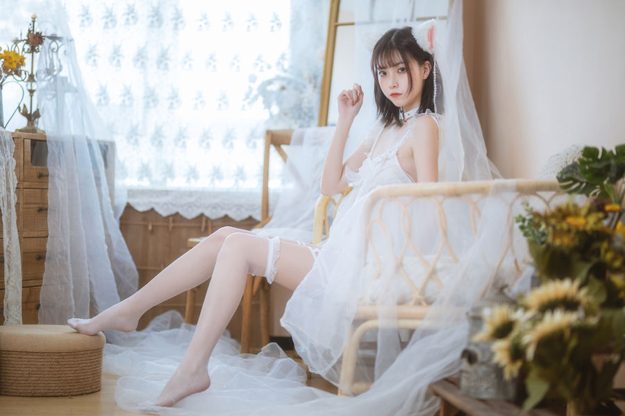 许岚LAN-少女白色裙22626